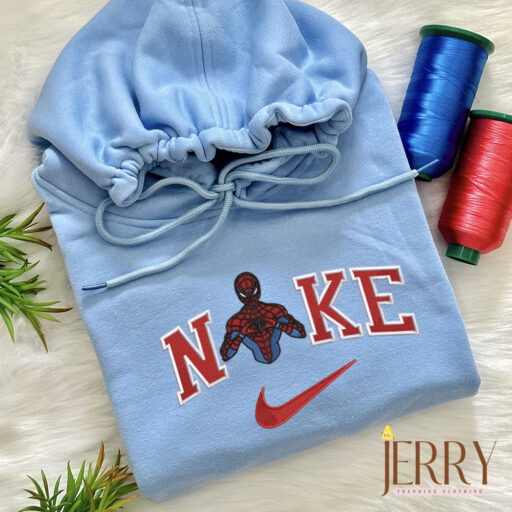 Cute Spiderman Disney Nike Embroidered Sweatshirt, Valentines Day Gifts