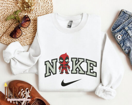 Deadpool Nike Embroidered Sweatshirt Hoodie