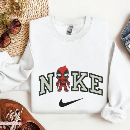 Deadpool Nike Embroidered Sweatshirt Hoodie