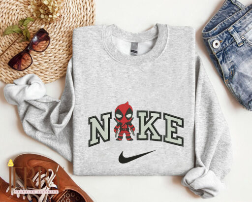 Deadpool Nike Embroidered Sweatshirt Hoodie