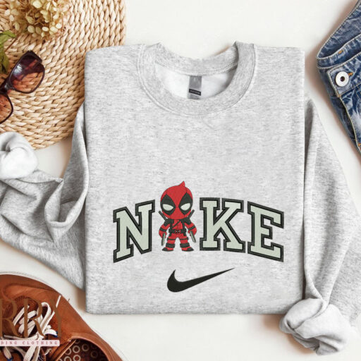 Deadpool Nike Embroidered Sweatshirt Hoodie