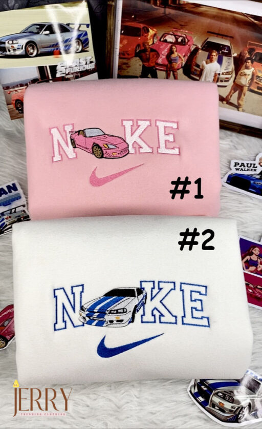 Suki Brian Fast And Furious Nike Embroidered Sweatshirt, Valentines Day Gifts For Couples