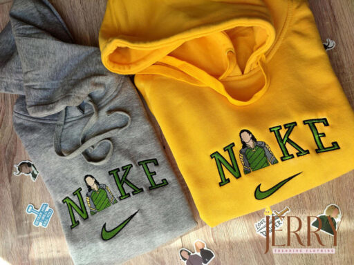 Loki Marvel Comic Character Nike Embroidered Sweatshirt