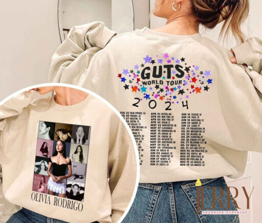 Olivia Rodrigo Guts World Tour Dates Shirt