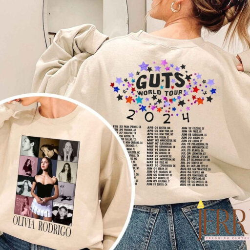 Olivia Rodrigo Guts World Tour Dates Shirt