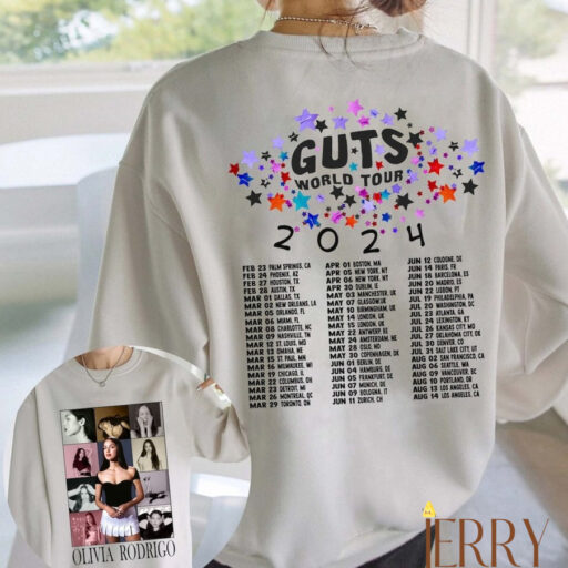 Olivia Rodrigo Guts World Tour Dates Shirt