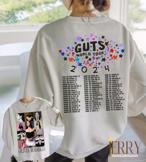 Olivia Rodrigo Guts World Tour Dates Shirt