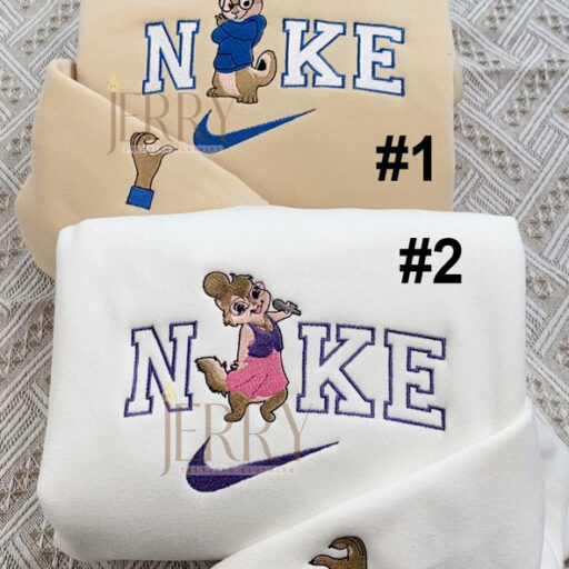 Simon And Jeanette Alvin And The Chipmunks Nike Embroidered Sweatshirt, Valentines Day Gifts For Couples