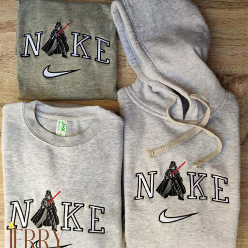 Star Wars Darth Vader Nike Embroidered Sweatshirt, Nike Crewneck Embroidered