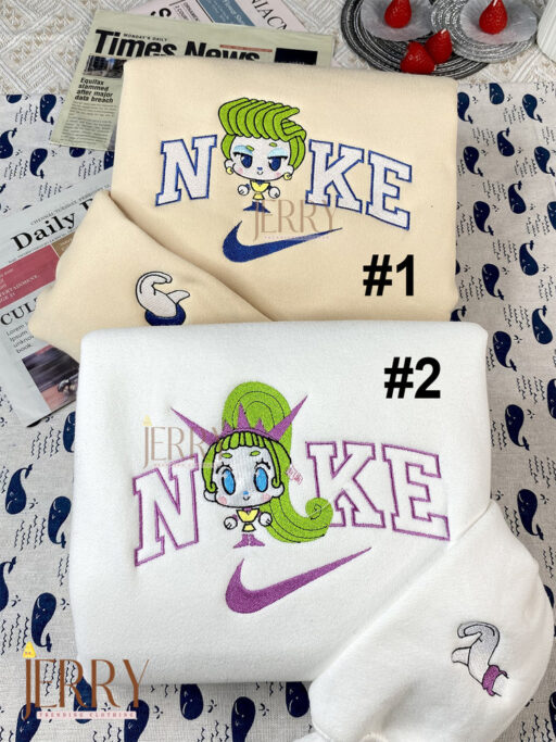 Velvet And Venner Chibi Trolls Band Together Nike Embroidered Sweatshirt, Matching Embroidered Hoodies