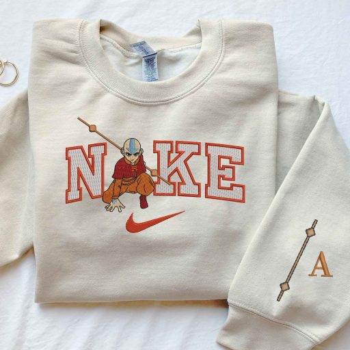 Aang Avatar The Last Airbender Nike Embroidered Sweatshirt
