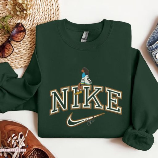 Cheap SOS Album SZA Nike Embroidered Sweatshirt, Nike Crewneck Embroidered, SZA Embroidery, SZA Merch