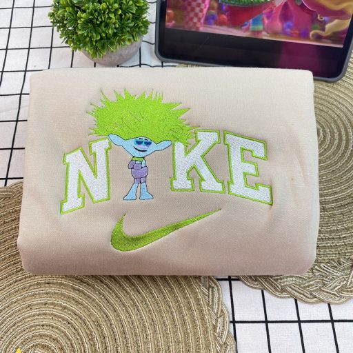 Clay And Viva Trolls Band Together Nike Embroidered Sweatshirt, Matching Embroidered Hoodies