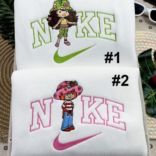 Coco Calypso Strawberry Shortcake Nike Embroidered Sweatshirt, Best Gift For Bestfriend