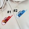 Lightning Mcqueen And Sally Disney Nike Embroidered Sweatshirt