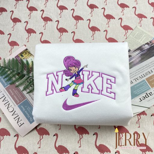 Plum Pudding And Strawberry Shortcake Nike Embroidered Sweatshirt, Matching Embroidered Hoodies