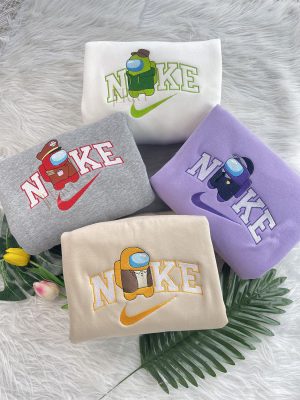 Among Us Animated Nike Embroidered Sweatshirt, Matching Embroidered Hoodies