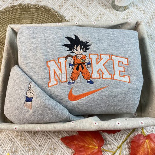 Son Goku And Vegeta Dragon Ball Nike Embroidered Sweatshirt