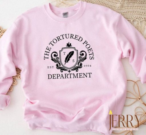 The Tortured Poets Department Shirt, Swiftie Short Sleeve Crewneck Sweatshirt, TSwift New Album Sweatshirt, Swiftie Sweatshirt