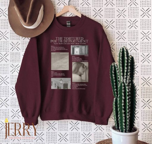 The Tortured Poets Department Sweatshirt, Swiftie New Album Sweater Sweatshirt, Sweatshirt Gift for Swiftie Fan, Tortured Poets Sweatshirt