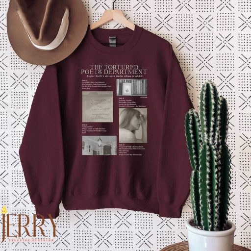 The Tortured Poets Department Sweatshirt, Swiftie New Album Sweater Sweatshirt, Sweatshirt Gift for Swiftie Fan, Tortured Poets Sweatshirt