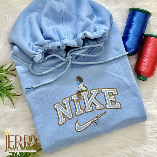 Cheap SOS Album SZA Nike Embroidered Sweatshirt, Nike Crewneck Embroidered, SZA Embroidery, SZA Merch