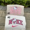 Cute Hello Kitty Nike Embroidered Sweatshirt, Nike Embroidered Crewneck