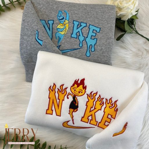 New Version Ember And Wade Disney Nike Embroidered Sweatshirt, Nike Embroidery Matching