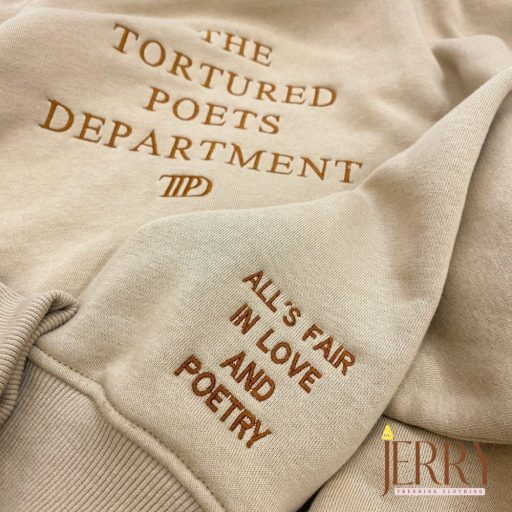 The Tortured Poets Department Embroidered Sweatshirt, Gift For Fan, Taylor Swift New Album Sweatshirt, Taylor Swift Swiftie Concert Tee, Taylor Swift Merch