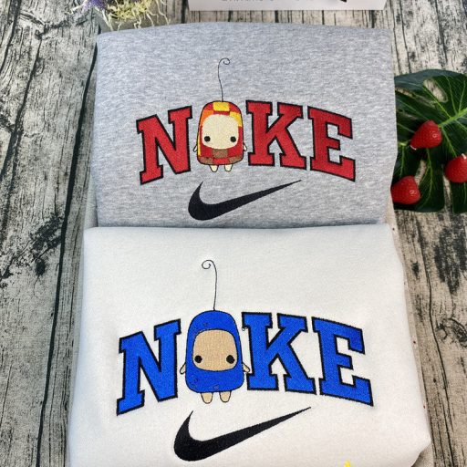 Cute Ilo And Milo Billie Eilish Nike Embroidered Sweatshirt, Matching Sweatshirt Embroidered