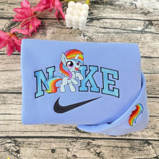 Cute Twilight Sparkle Fluttershy Rainbow Dash The Little Pony Nike Embroidered Sweatshirt