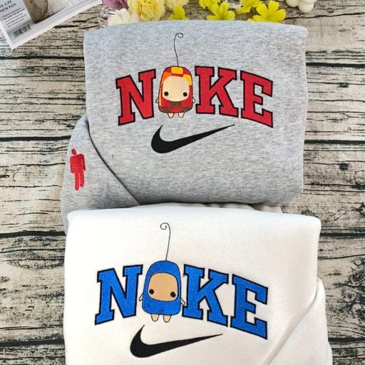 Cute Ilo And Milo Billie Eilish Nike Embroidered Sweatshirt, Matching Sweatshirt Embroidered