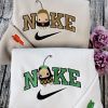 Cute Finneas And Billie Eilish Nike Embroidered Sweatshirt, Best Gift For Billie Eilish Fan