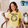 Cheap Smiley Face Logo Nirvana T Shirt
