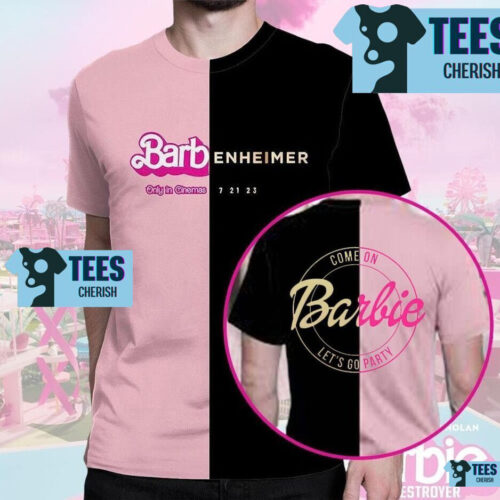 Funny July Movies 2023 Barbie And Oppenheimer I Survived Barbenheimer T Shirt