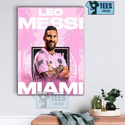 Hot 2023 Soccer Leo Messi Inter Miami Poster