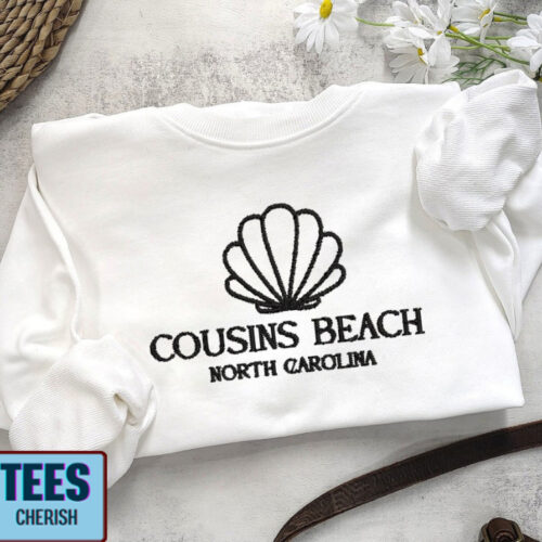 Cousins Beach North Carolina The Summer I Turned Pretty Embroidered Sweatshirt