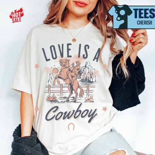 Cheap Western Vibes Kelsea Ballerini Rodeo Love is A Cowboy Shirt