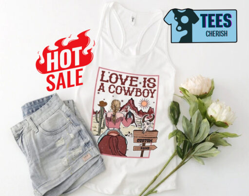 Retro Western Vibes Kelsea Ballerini Love Is a Cowboy Shirt