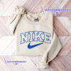 Cheap Blue Nike Logo Embroidered Sweatshirt, Christmas Presents For Her