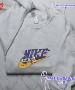 Cheap Nike Ghost Embroidered Crewneck Sweatshirt, Halloween Gifts For Adults