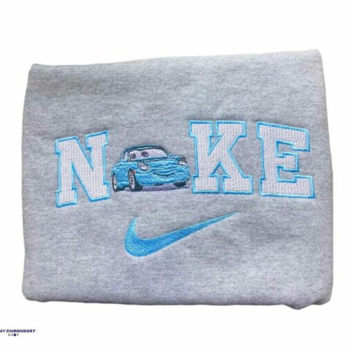 Nike Blue Car Embroidered Sweatshirt