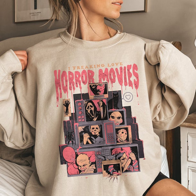 Retro Horror Movies Shirt, Halloween Shirt, Vintage 90s Halloween