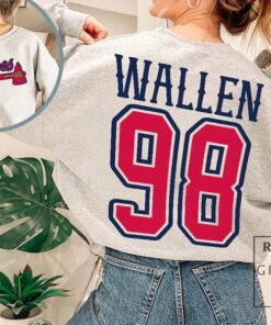 Wallen Crewneck Sweatshirt Braves 98 Shirt 98 Braves Sweatshirt