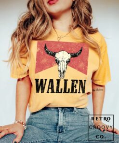 Wallen Bullhead Shirt, Cowboy Wallen T-Shirt