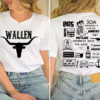 Wallen One Thing At A Time Bullhead 2 Sided Shirt
