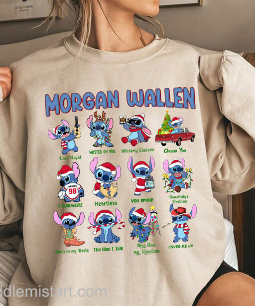 Morgan Wallen Stitch Christmas Shirt