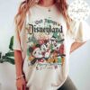 Vintage Walt Disney's Disneyland Est 1955 Very Merry Christmas Party Shirt, Retro Mickey and Friends, Disney Family Christmas Vacation 2023