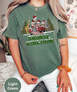 Vintage Disney Animal Kingdom Christmas Shirt, Disney Christmas Comfort Colors T-shirt, Merry Christmas Disney Shirt, Mickey and Friends Tee
