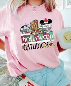 Disney Hollywood Studios Christmas Comfort Colors® Shirt, Disney Christmas Family Shirt, Disney Christmas Matching Shirt, Disneyland Shirt
